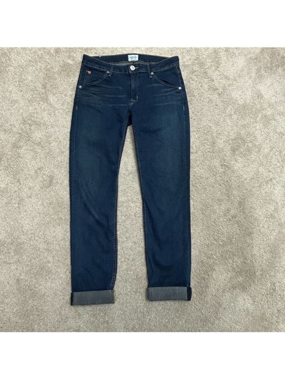 Hudson Bacara crop straight cuff denim jeans Sz 27